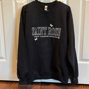 College of Saint Rose Speech Language Pathology Custom Sweatshirt Black Large